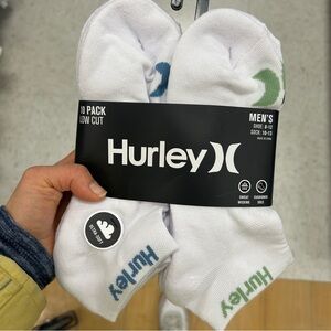 NWT Hurley ultra soft men’s low cut socks 10 pairs